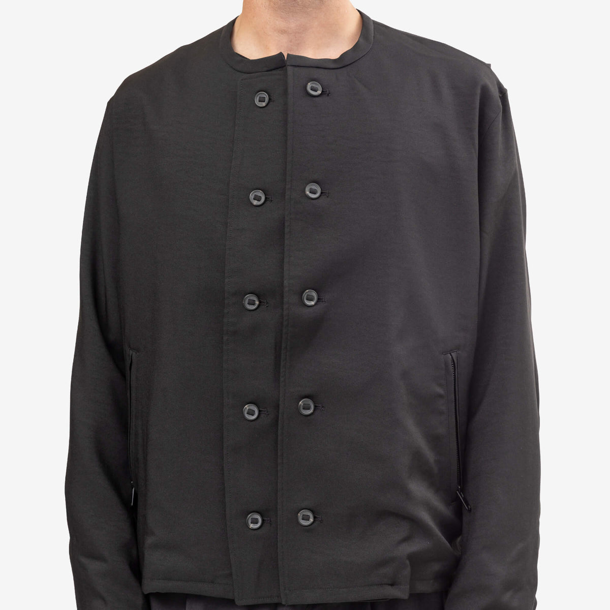 Y-3 Sport Uniform Adaptive Collarless Jacket Black-5