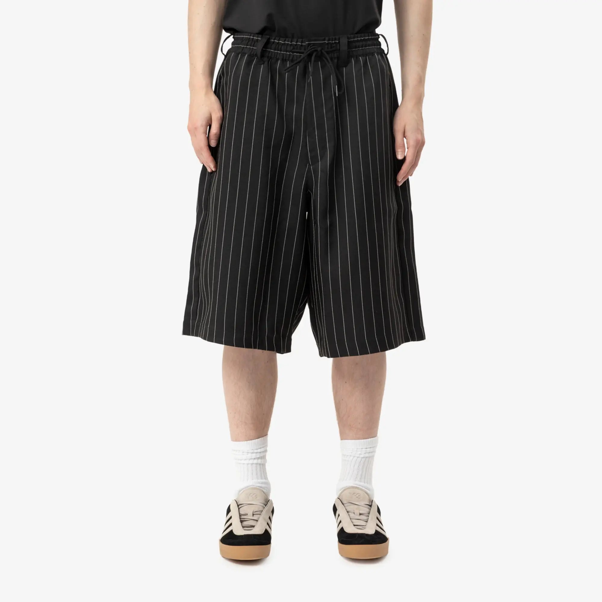 Y - 3 Sport Uniform Pinstripe Shorts Black - 1