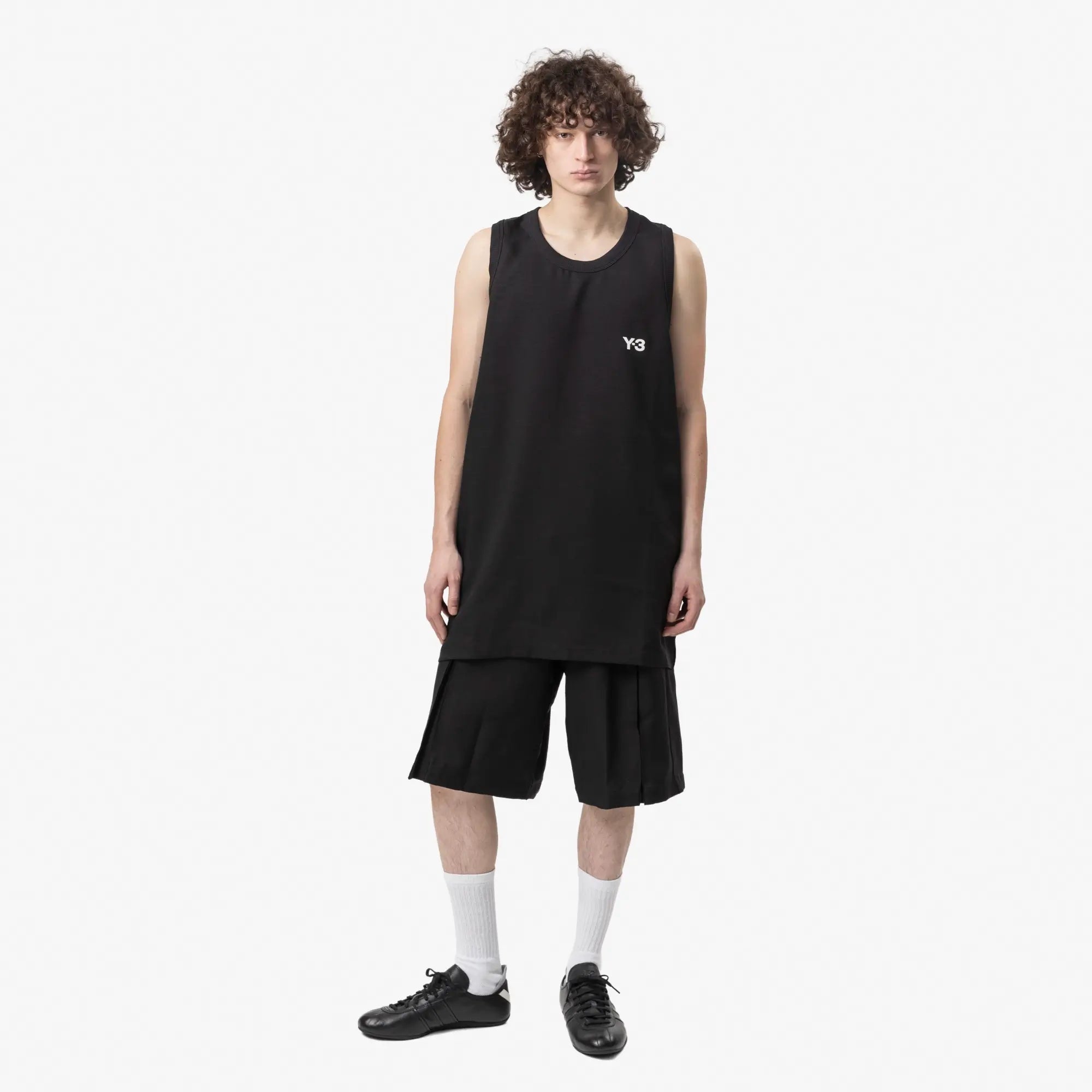 Y - 3 Sport Uniform Pleated Shorts Black - 2