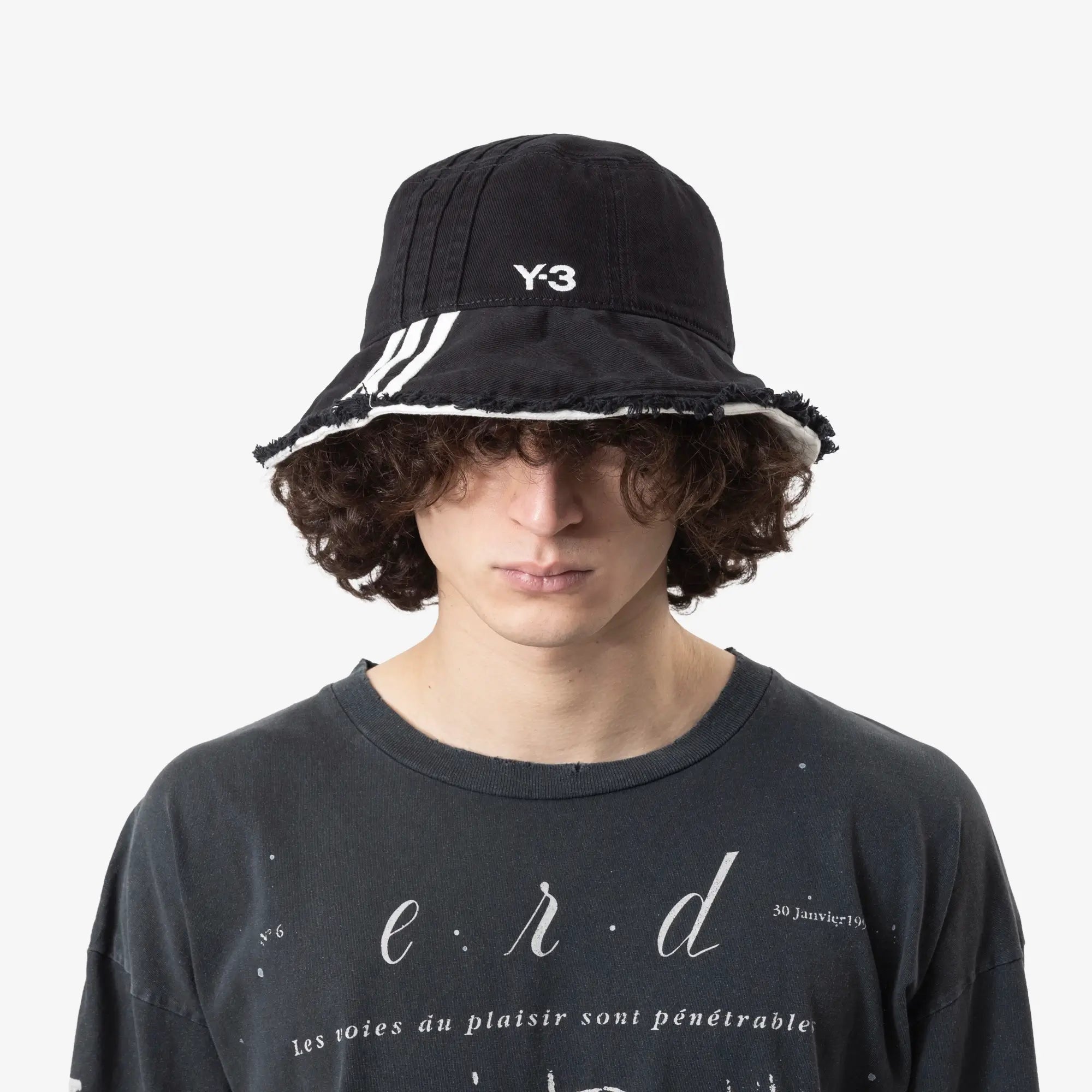 Y - 3 Y - 3 Stripes Bucket Hat Black - 2