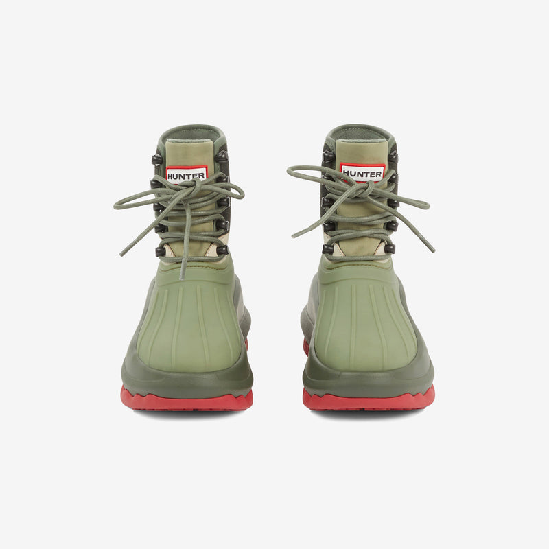 KENZO Mens Hunter Ankle Boots in Dark Khaki