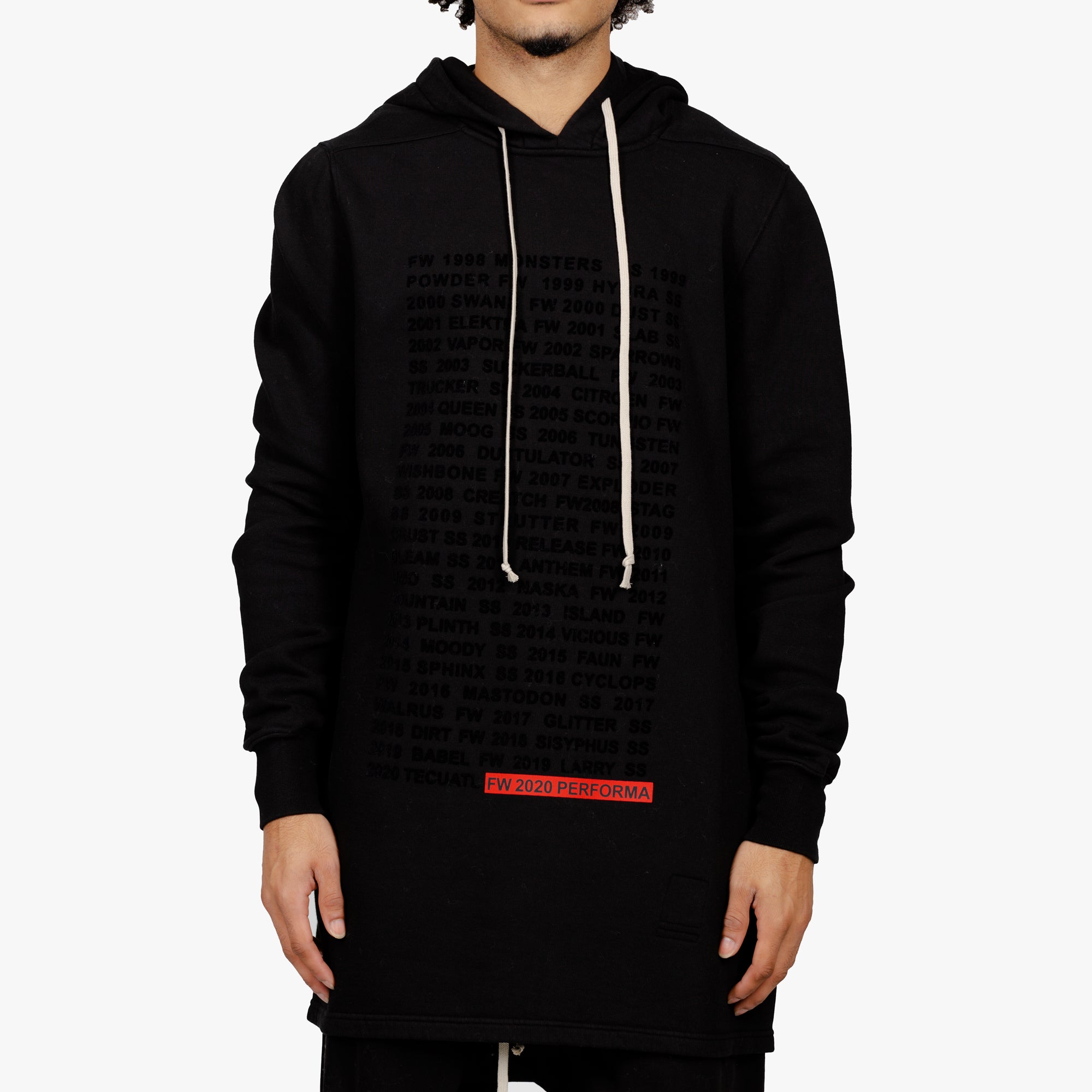 Rick Owens DRKSHDW Performa Pullover Hoody Black - 1