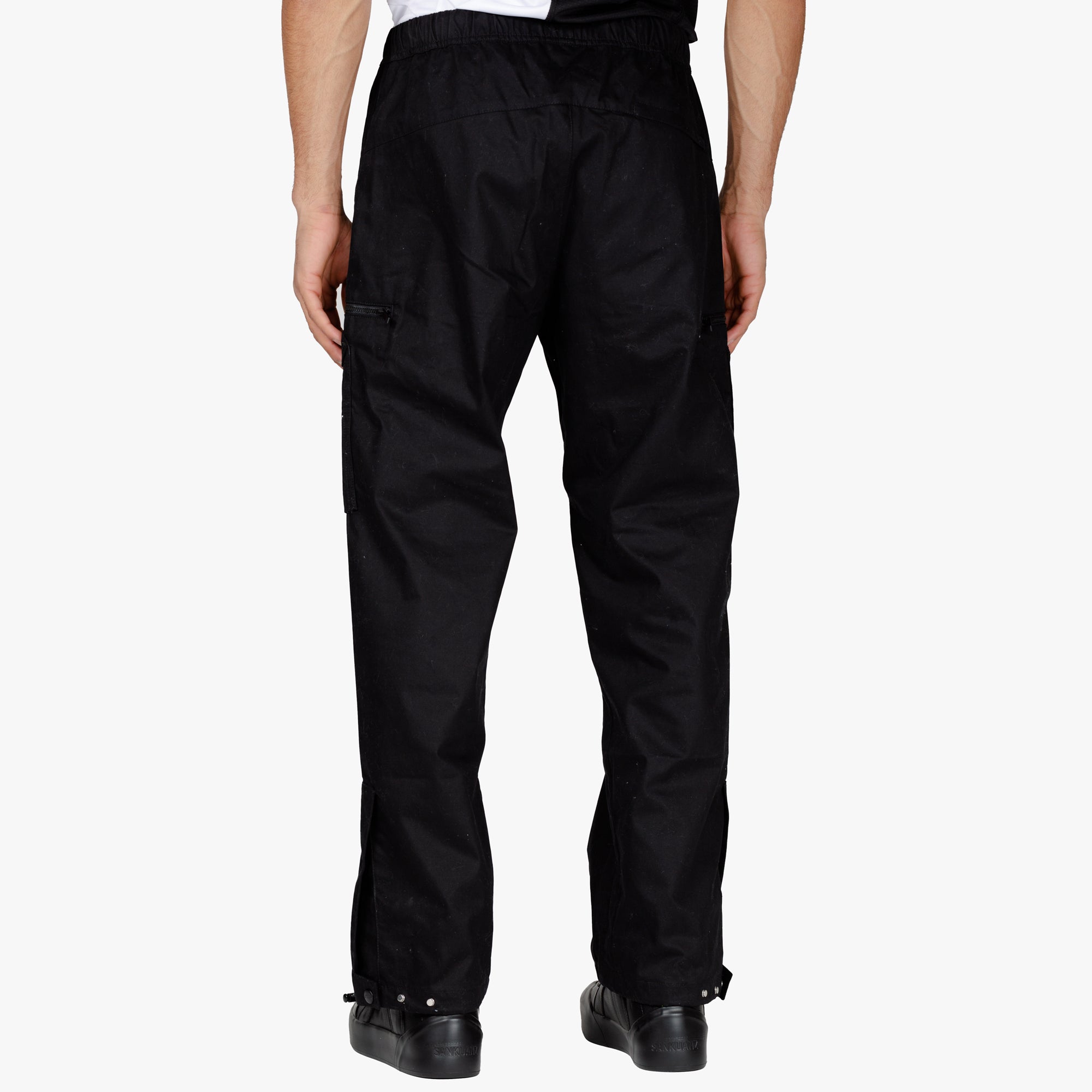 Marcelo Burlon Cotton Twill Cargo Pants Black - 3