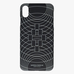 Black Wireframe iPhone XS Case