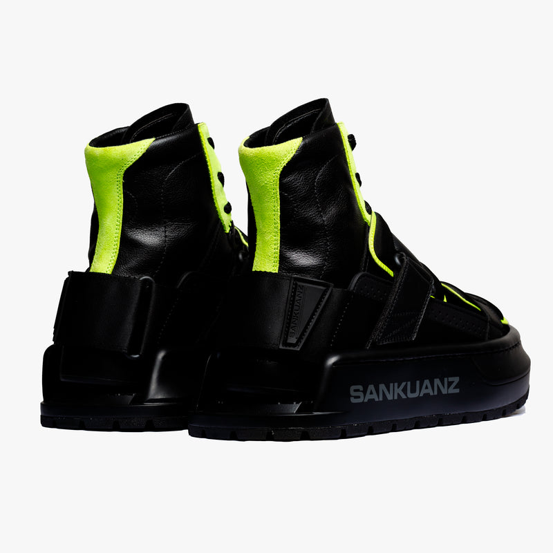 Neon Stripe Sandal Boots