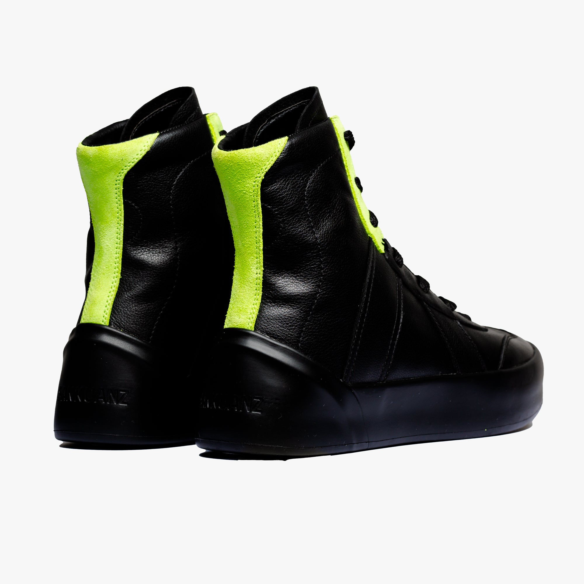 Sankuanz Neon Stripe Sandal Boots Black - 12