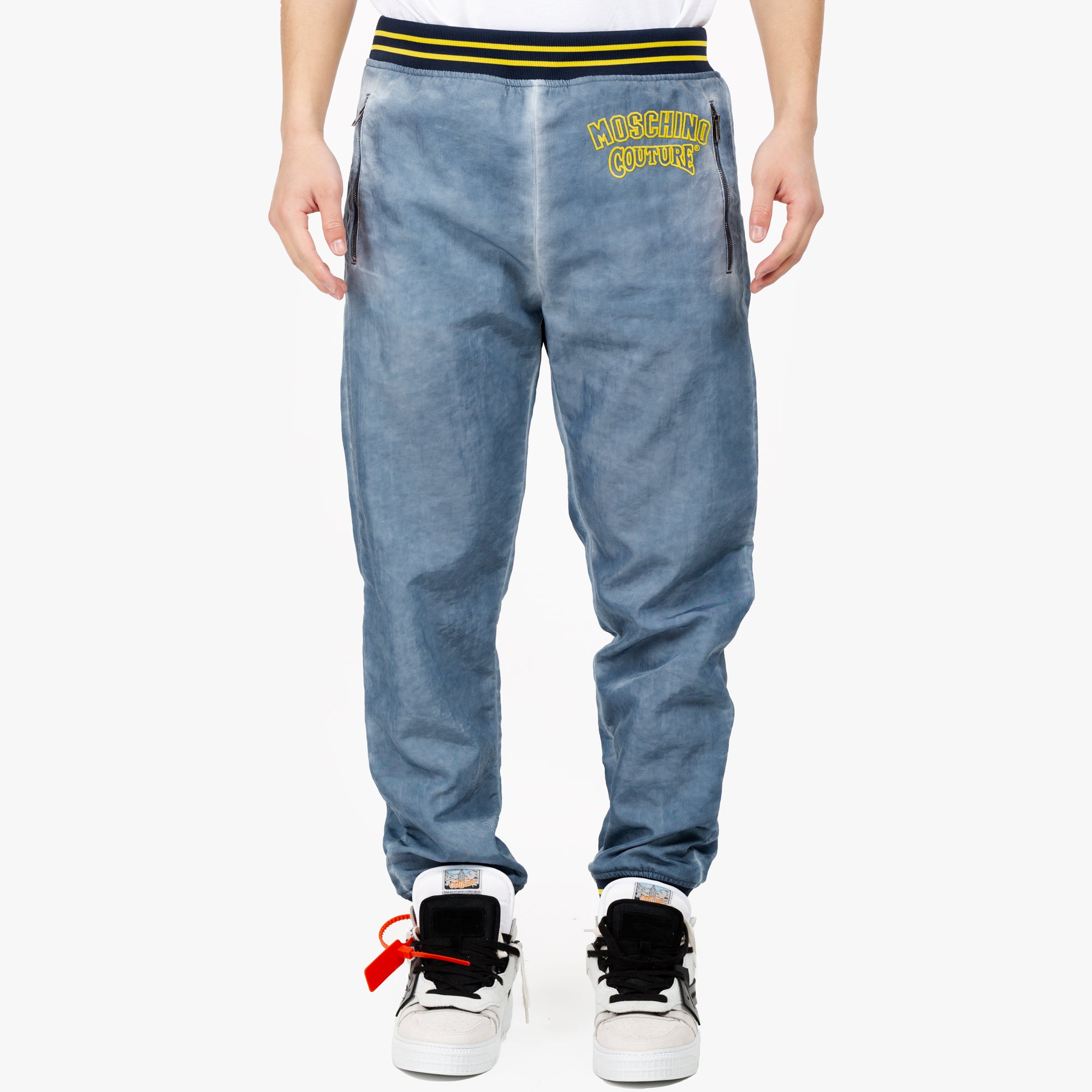 Moschino Denim Wash Sweatpants Grey - 1