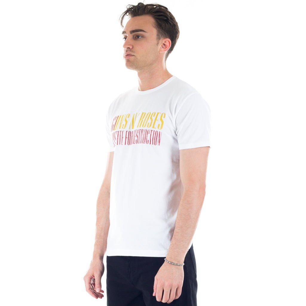 Roar Guns Guns N Roses Skull Stud T-Shirt White - 2