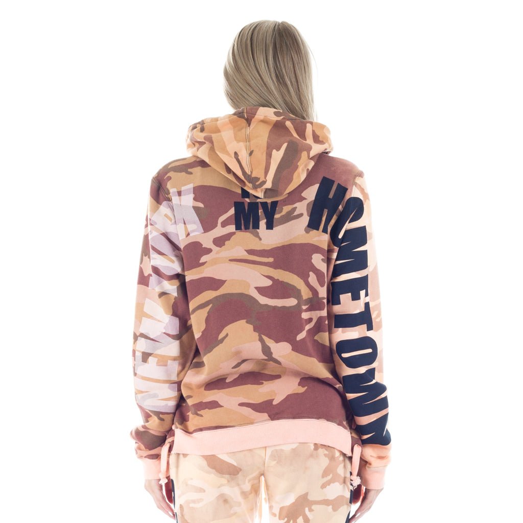 Faith Connexion Womens Kappa Camouflage Laced Zip Hoody Orange - 3