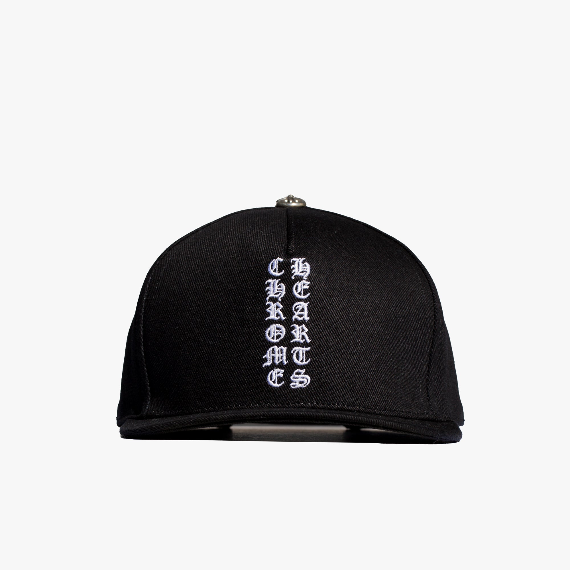 Chrome Hearts Vertical CH Denim Baseball Cap Black - 1