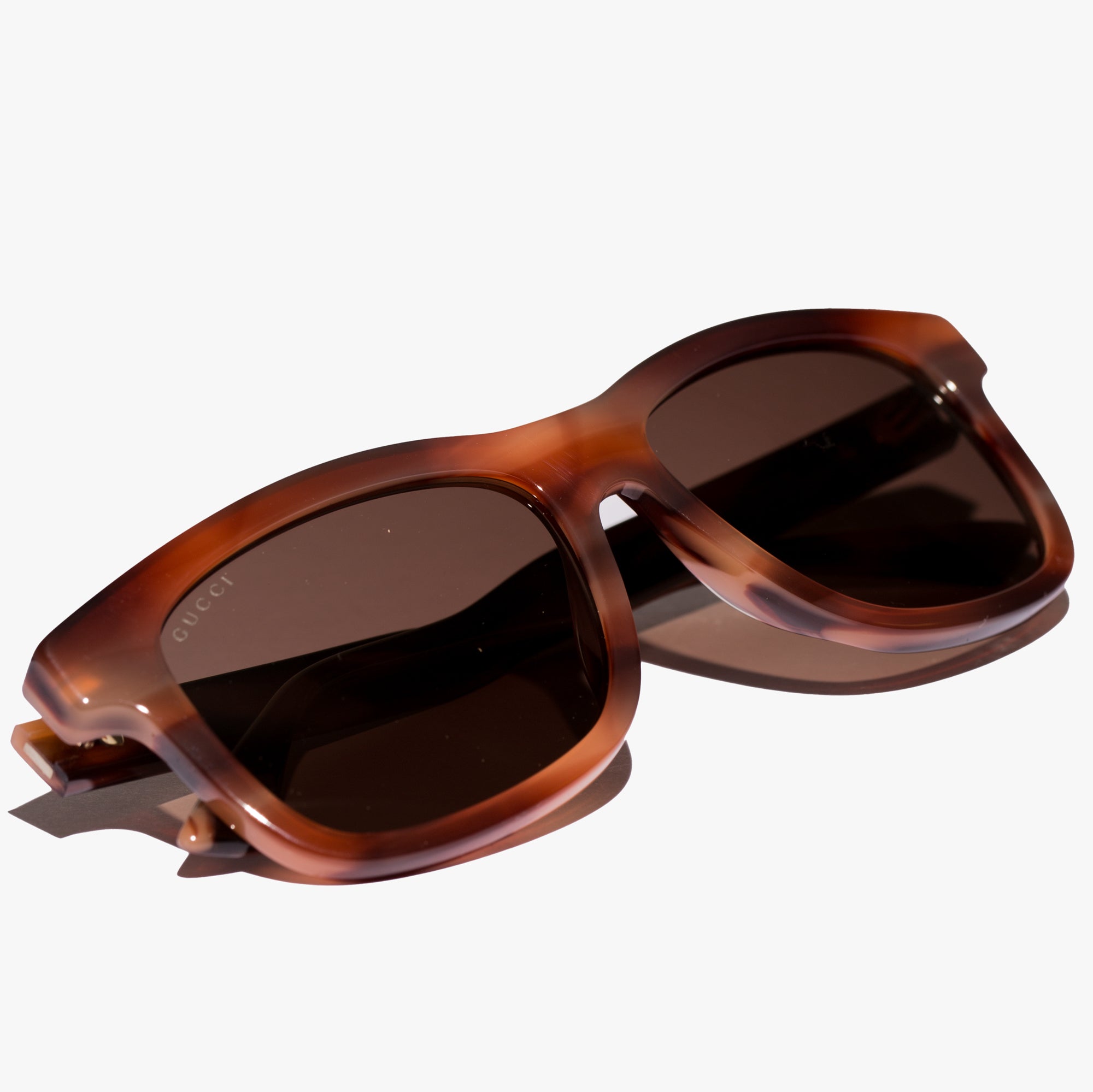 Gucci Eyewear Mens Havana Acetate Sunglasses Havana - 2