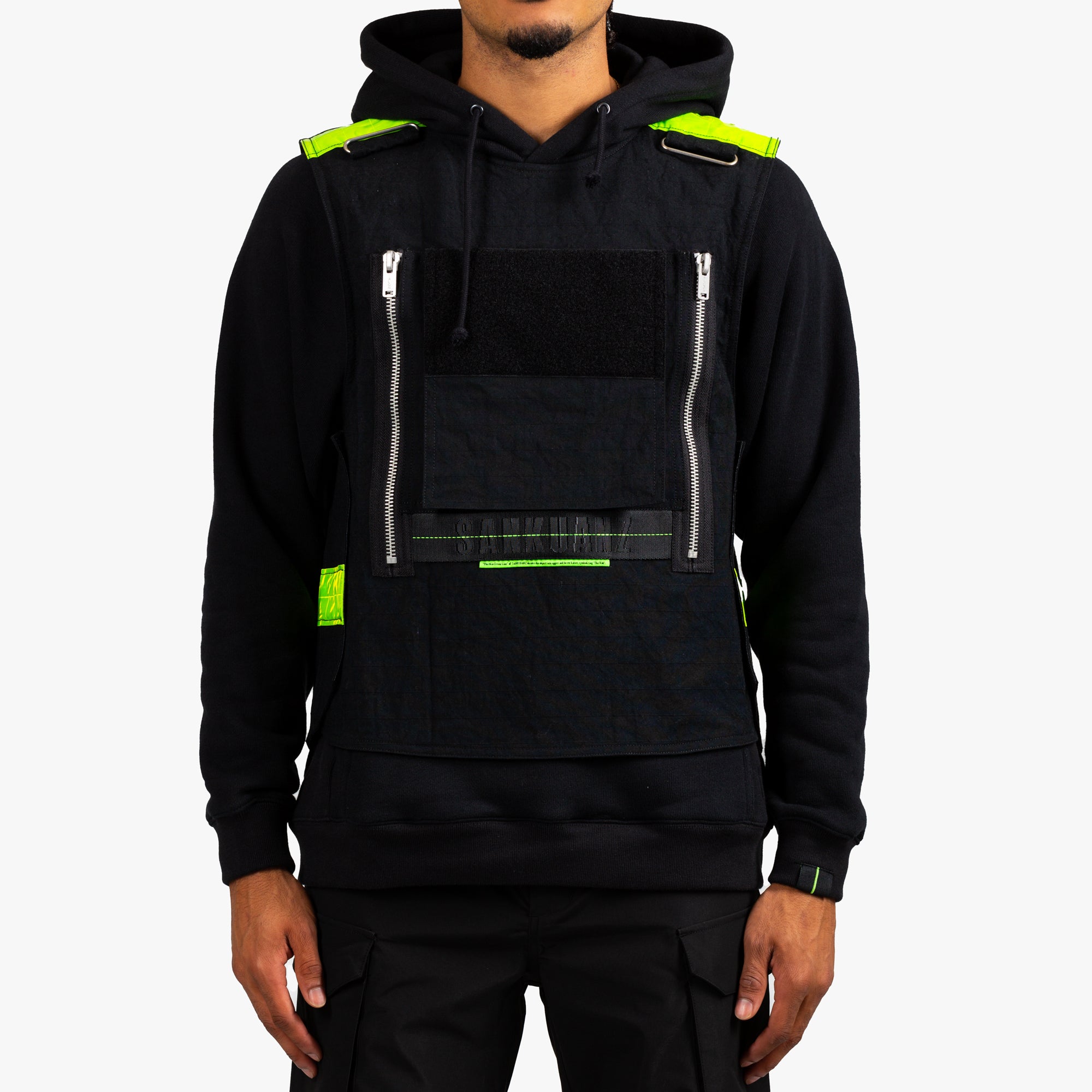 Sankuanz Tactical Vest Hoodie Black - 1