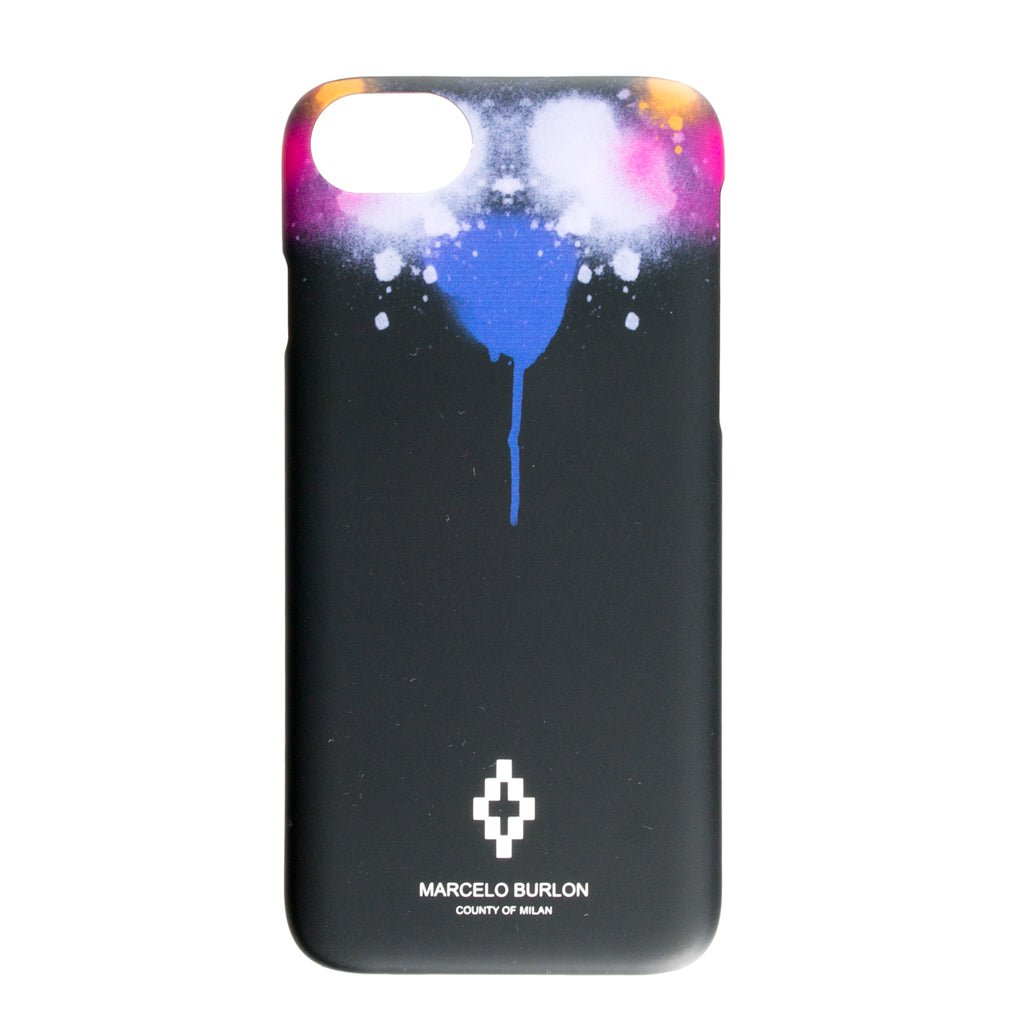 Marcelo Burlon Abstract Spray iPhone 8 Cover Black - 1