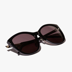 Ladies Black Cat-Eye Sunglasses