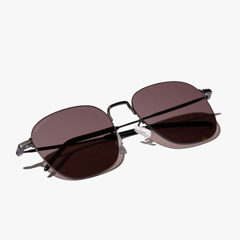 Ladies Black Wire Frame Sunglasses