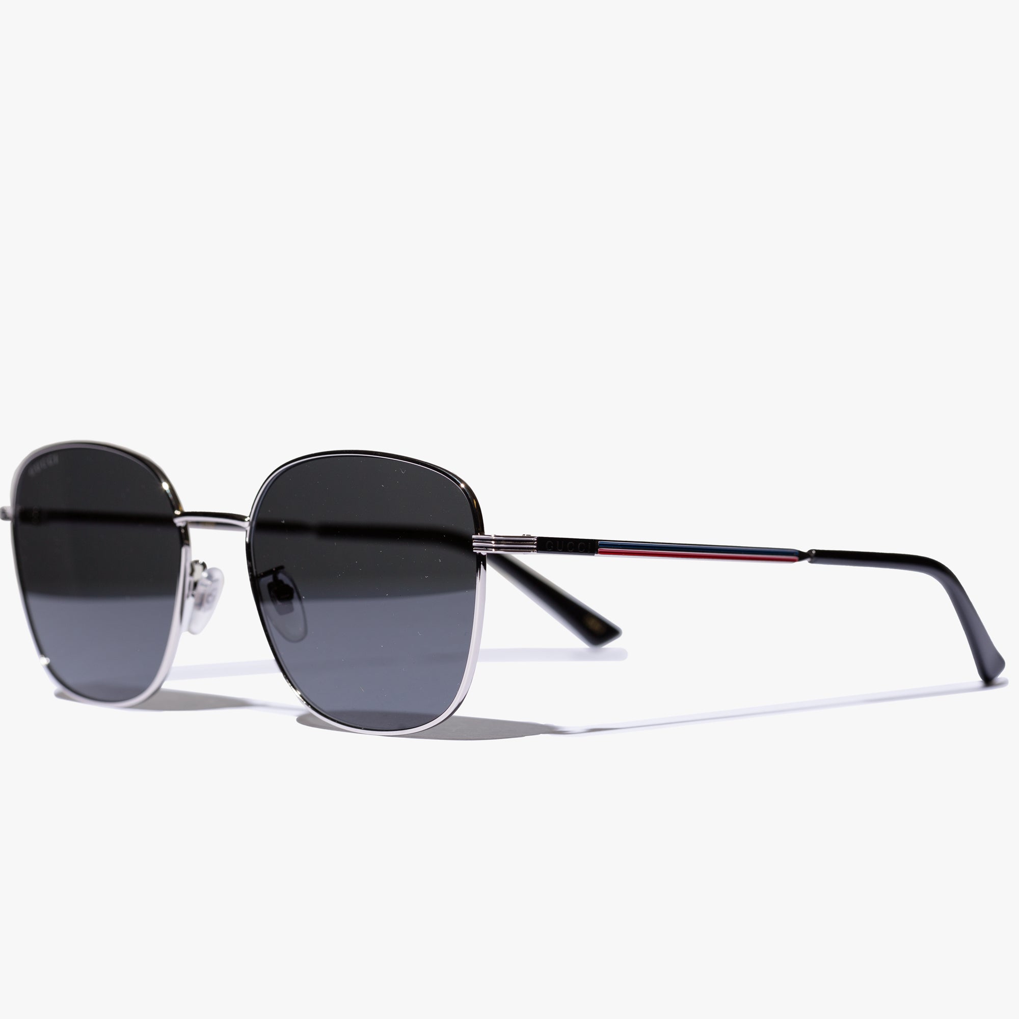 Gucci Eyewear Mens Silver Metal Frame Sunglasses Silver - 3
