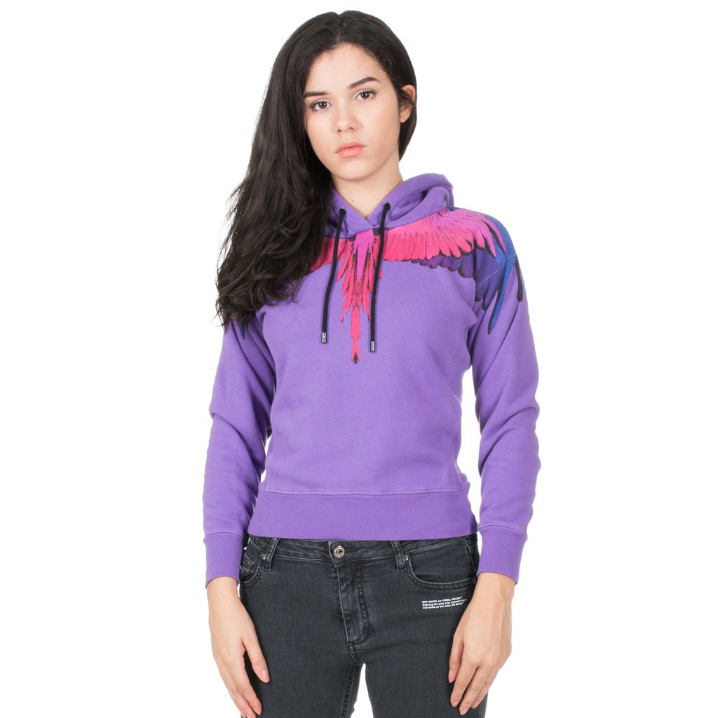 Photo of Marcelo Burlon Womens Violet Wings Hoody - 1