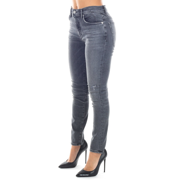 Asphalt Seamed Skinny Jeans