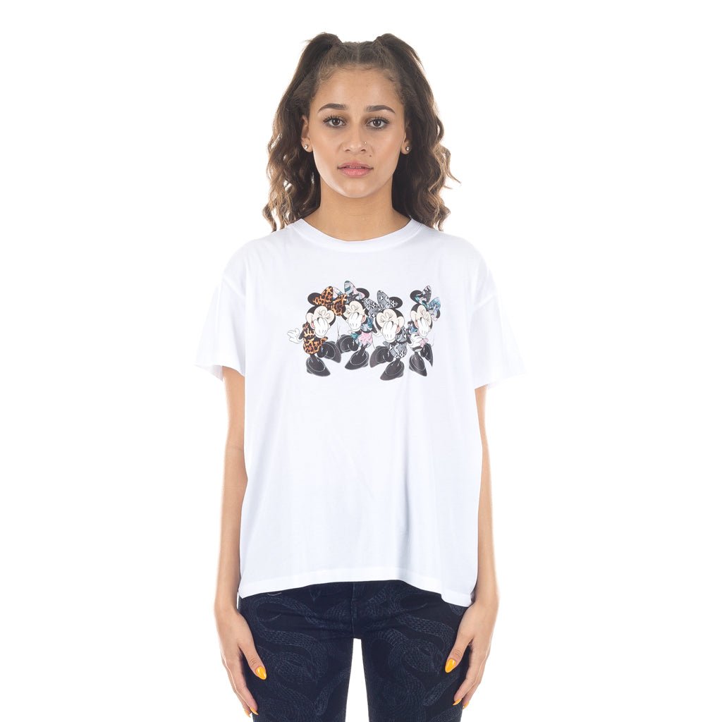 Marcelo Burlon Womens Minnie Mouse Quartet Tee White - 1