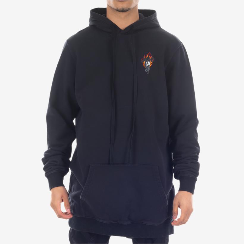 Unravel Distorted Snake Hoody Black - 1