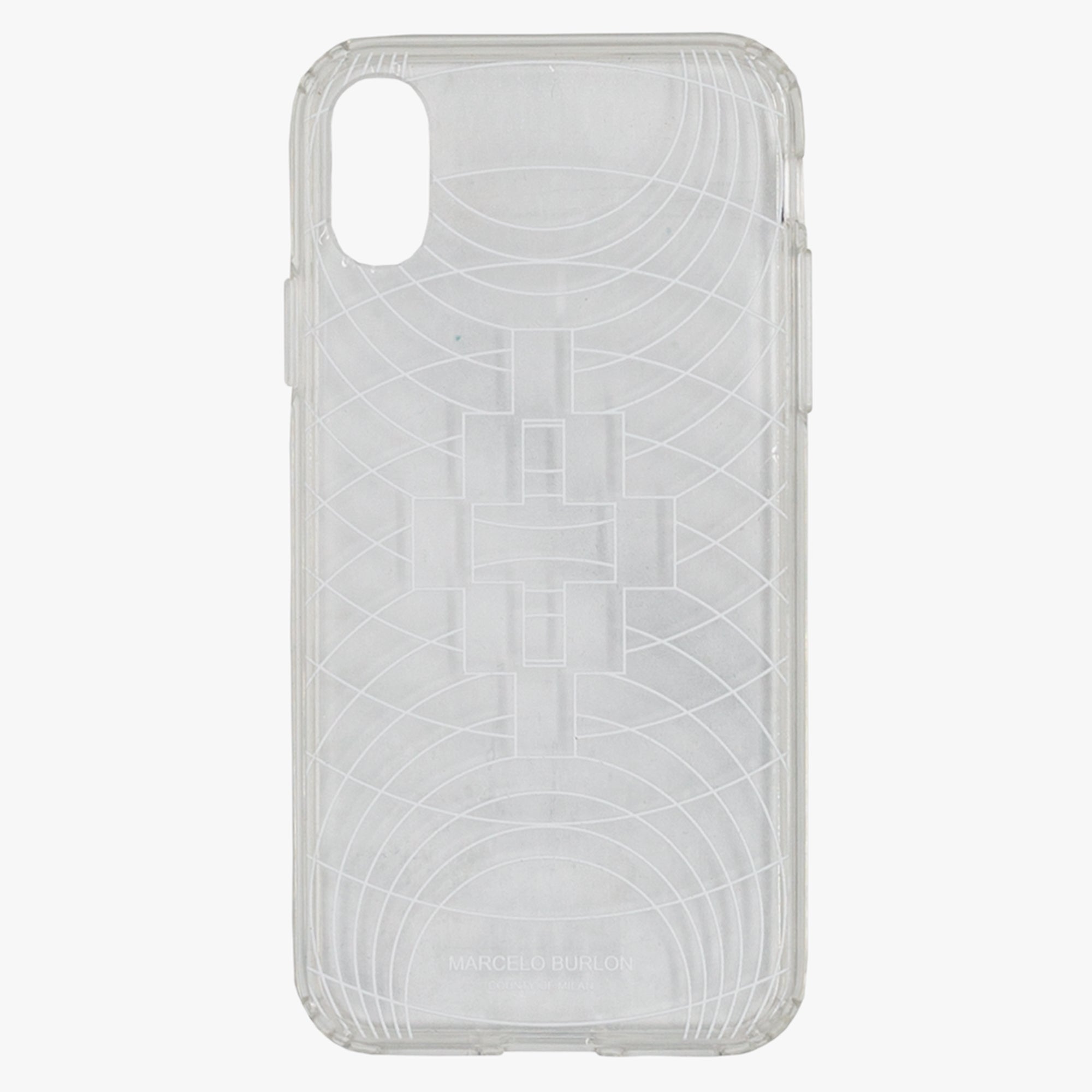 Marcelo Burlon Wireframe iPhone XS MAX Case Transparent - 1