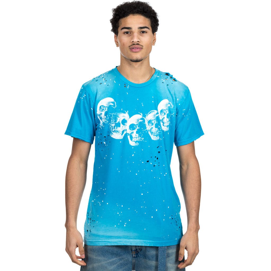 Dom Rebel Amigos Paint Splatter T-Shirt Blue - 1
