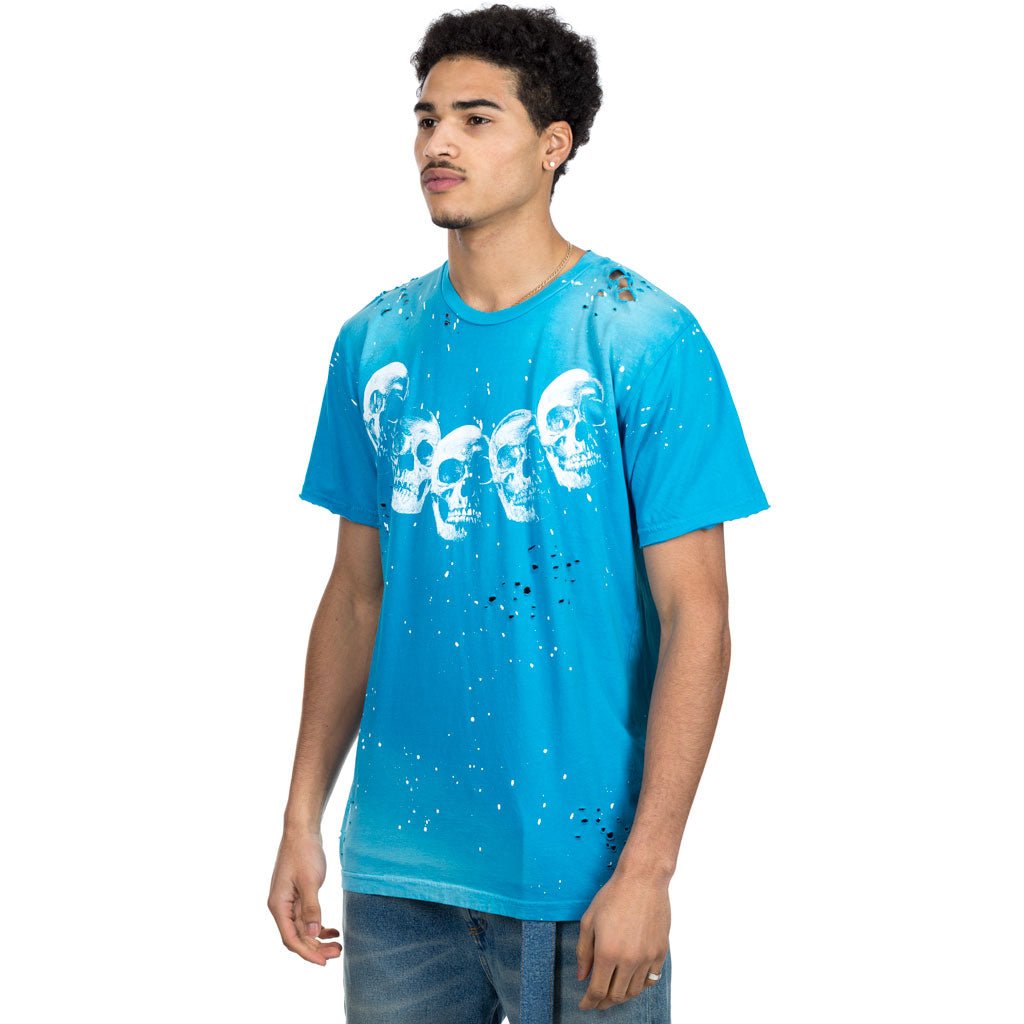Dom Rebel Amigos Paint Splatter T-Shirt Blue - 4