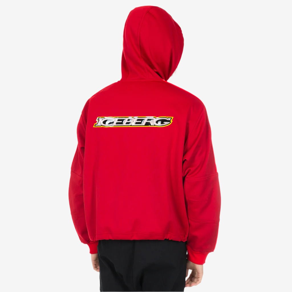 Iceberg Rainbow Band Track Hoody Red - 4