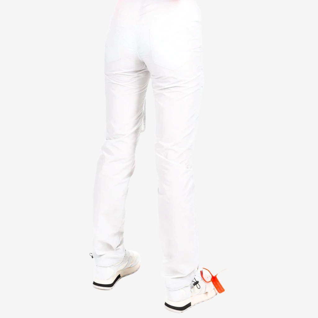 Unravel Womens Nylon Long Cargo Pants Light Grey - 2