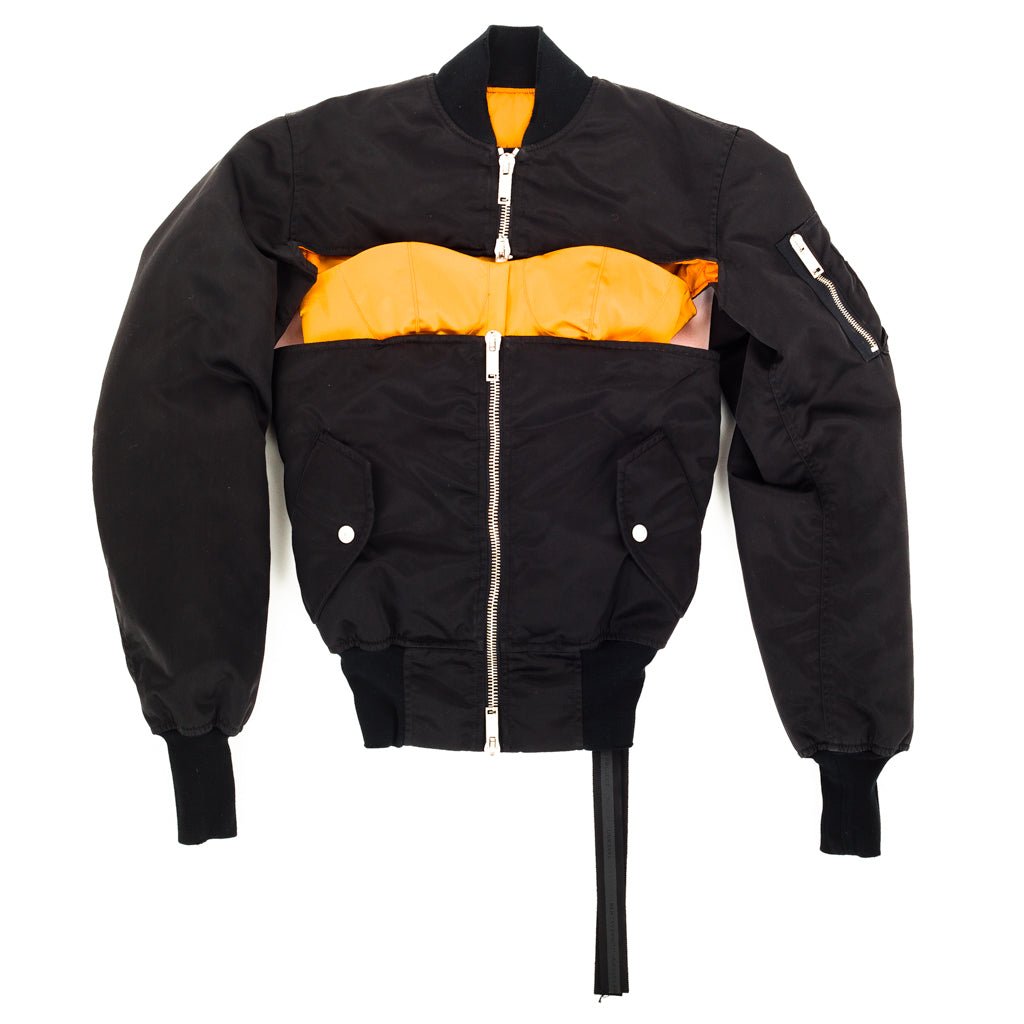 Unravel Womens Nylon Bolero Corset Bomber Black - 4