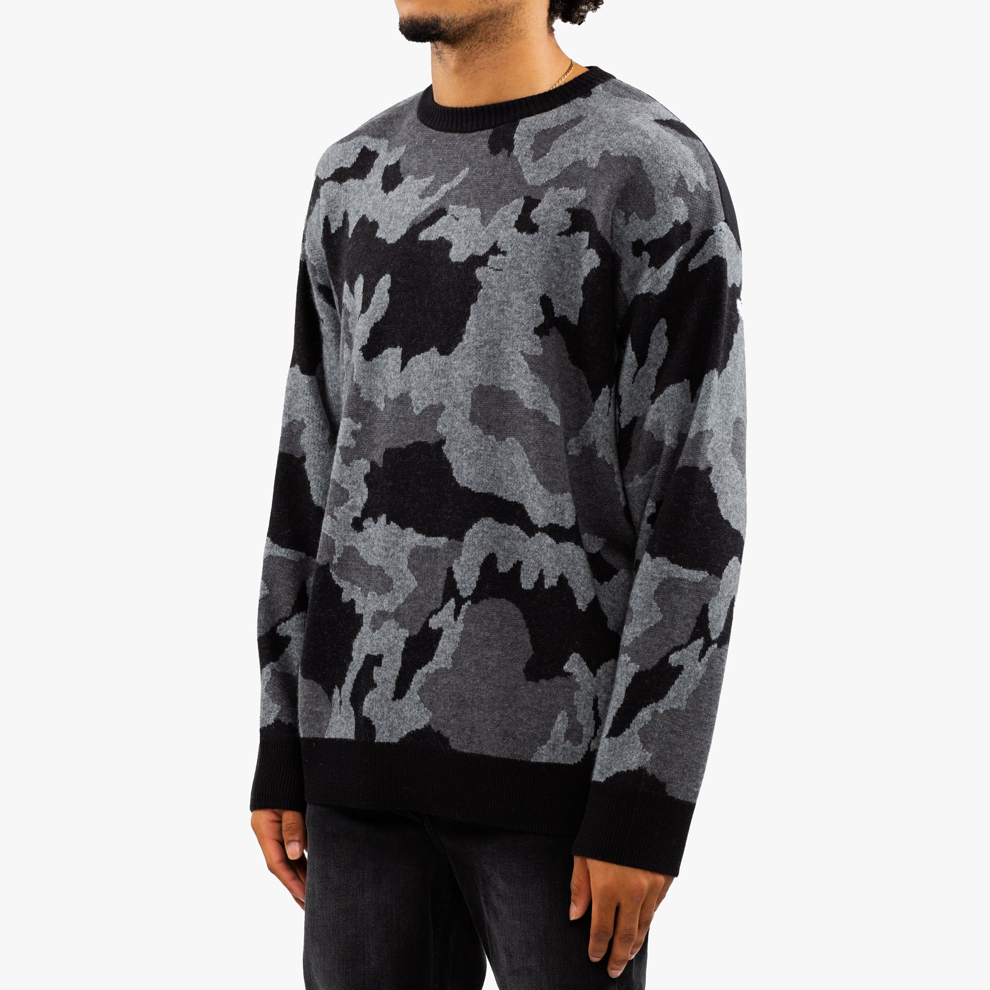 Juun.J Camouflage Knit Sweater Ash - 2