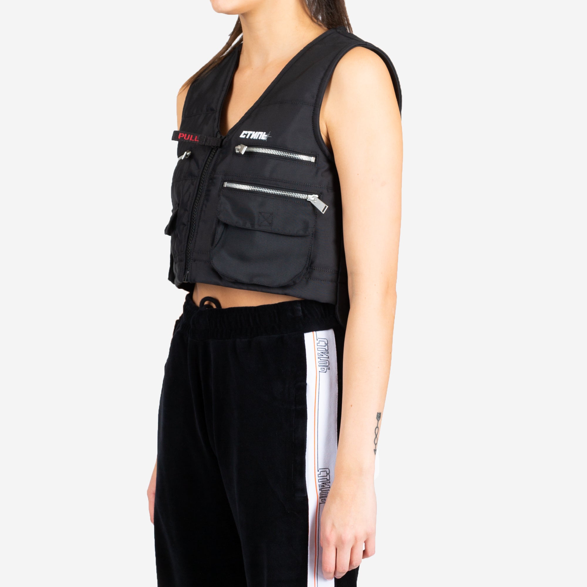 Heron Preston Womens Multipocket Fire Vest Black - 2