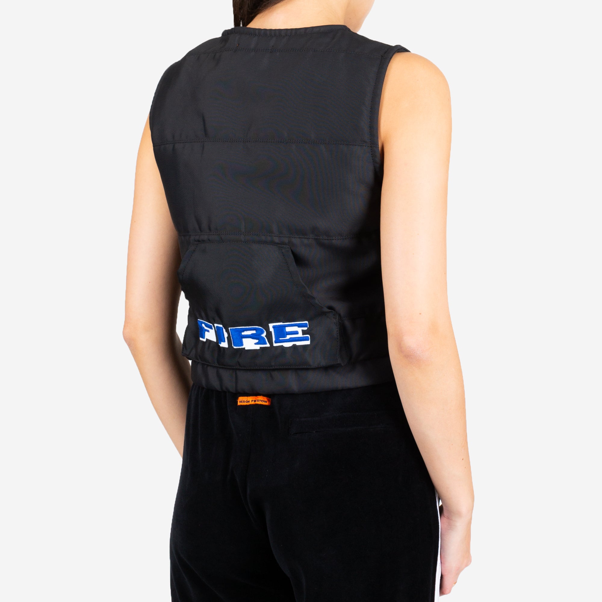 Heron Preston Womens Multipocket Fire Vest Black - 3