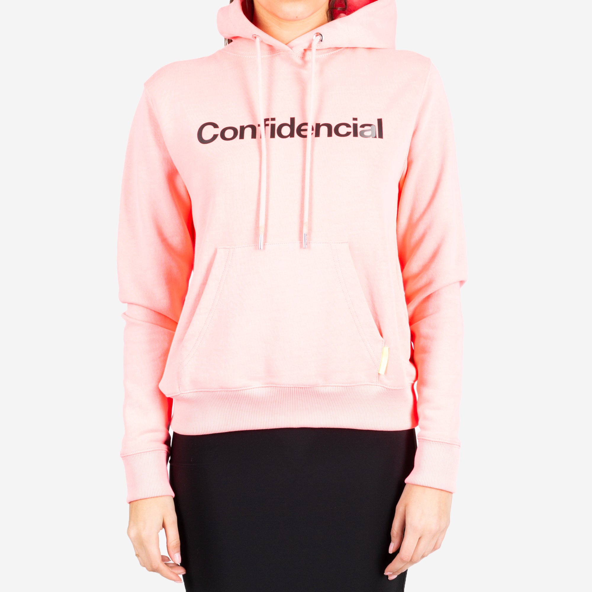 Marcelo Burlon Womens Confidential Label Hoody Fuchsia - 1