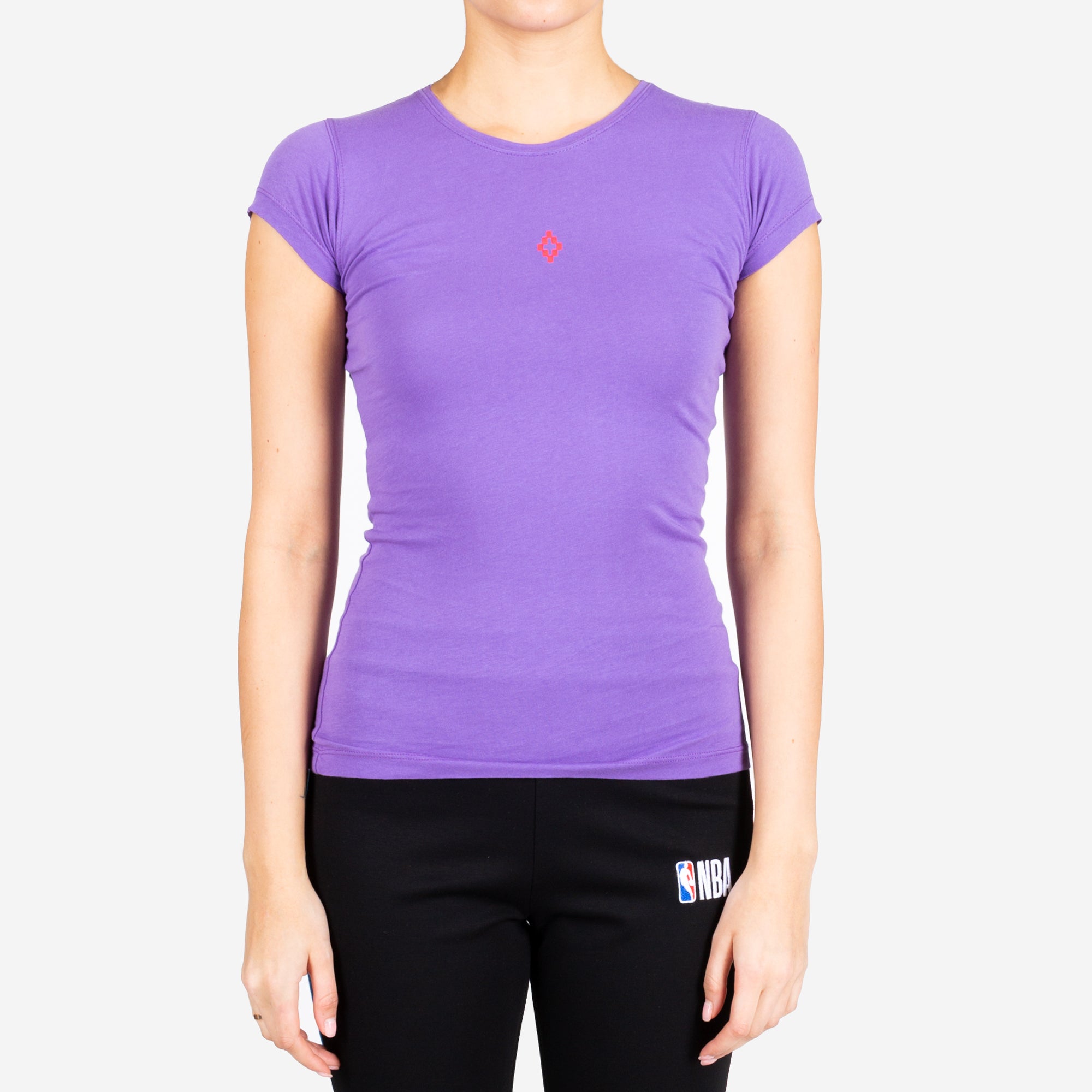 Marcelo Burlon Womens Skull Fitted Tee