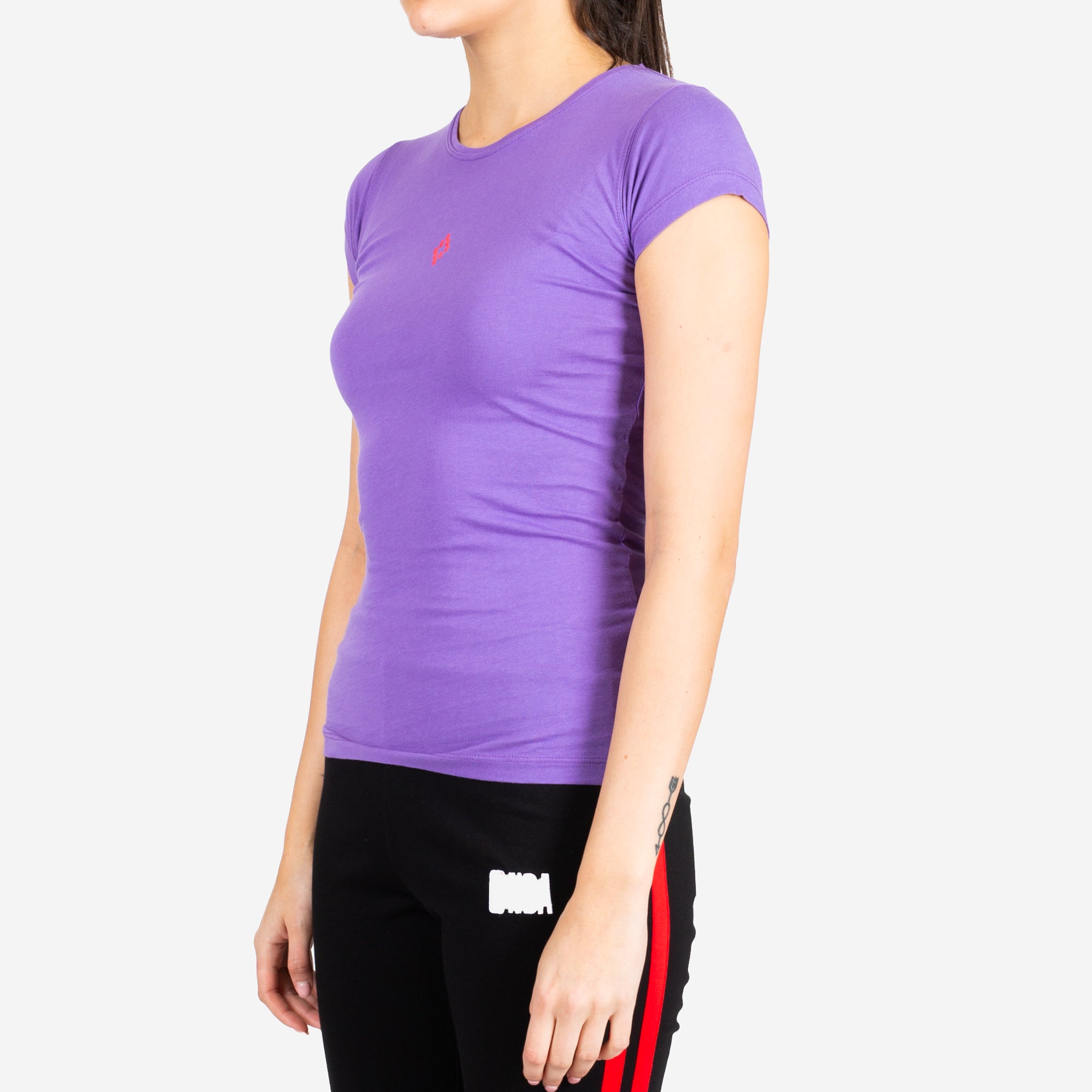 Marcelo Burlon Womens Skull Fitted Tee