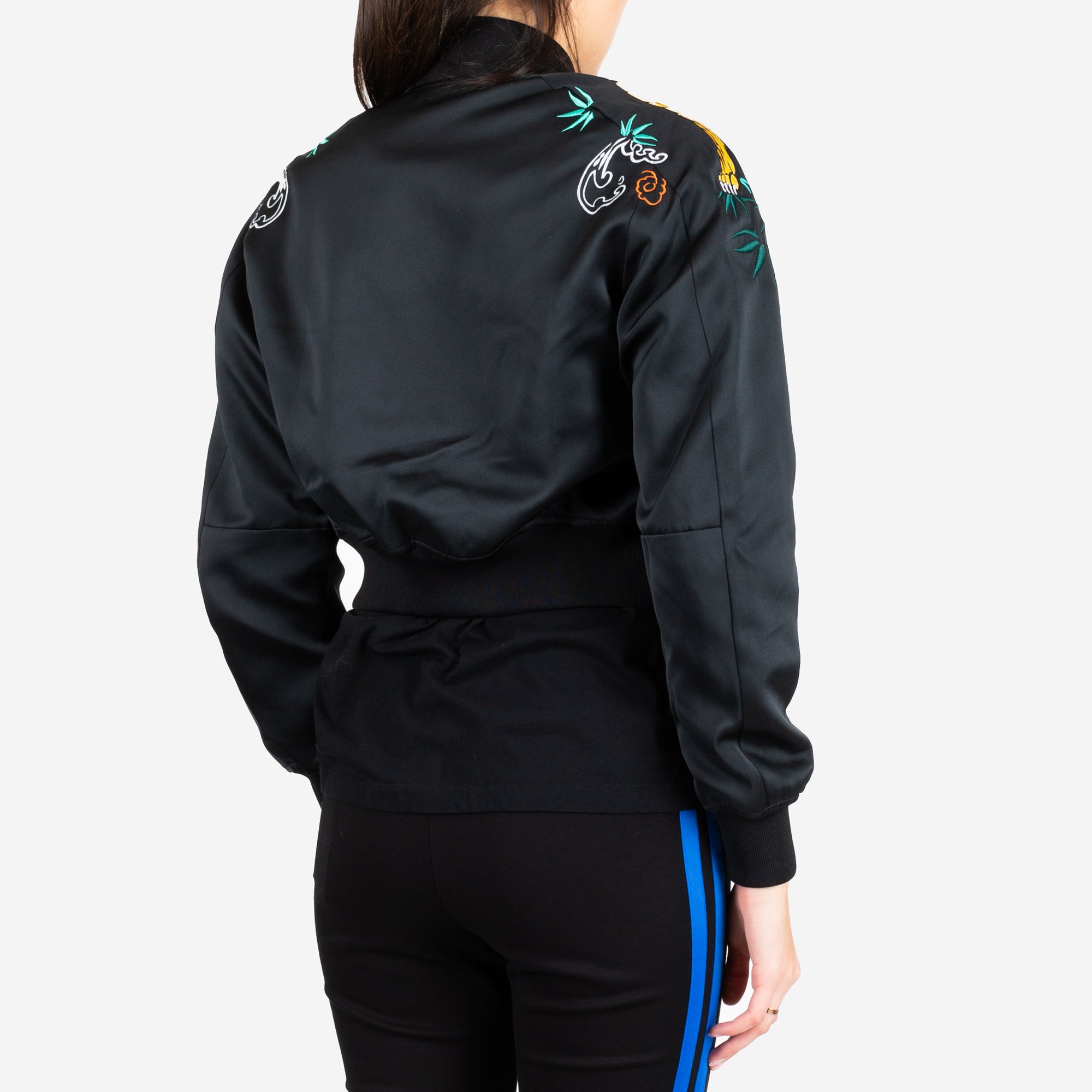 Marcelo Burlon Womens Amine Bomber Black - 3