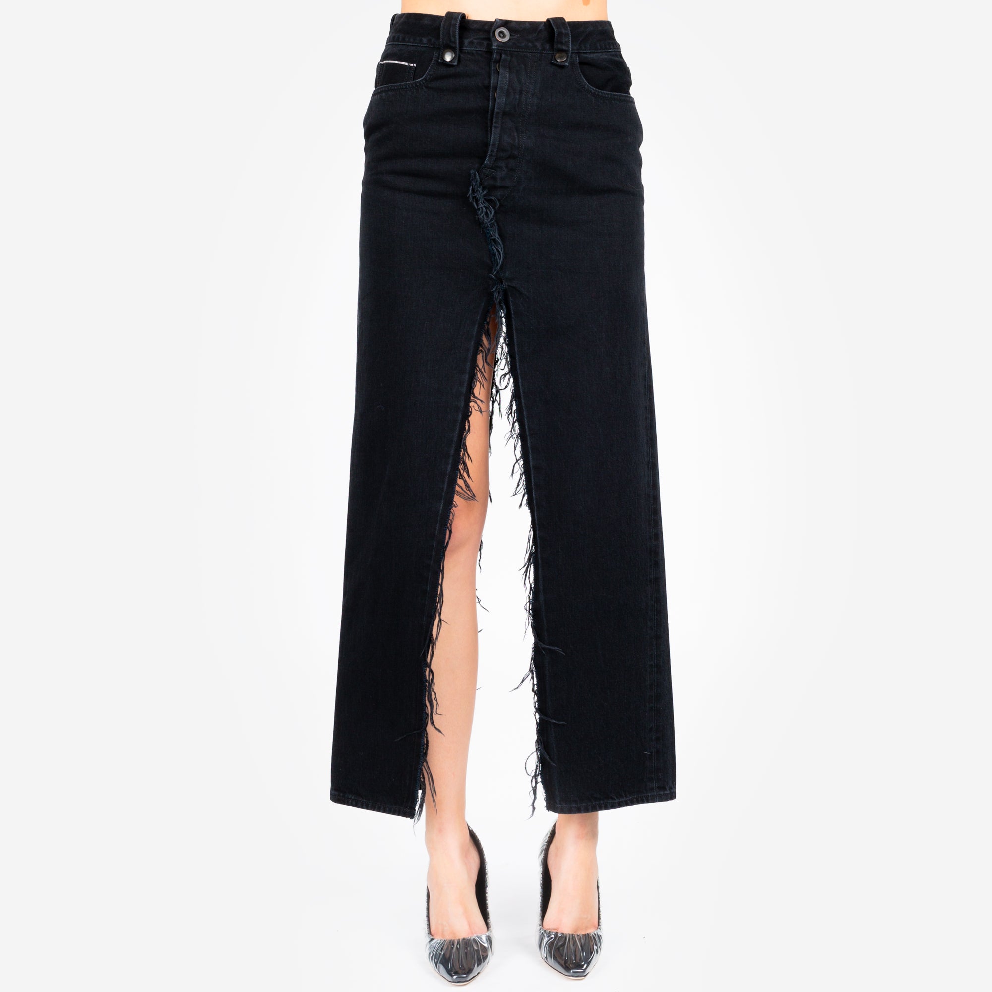 Photo of Unravel Womens Long Denim Skirt - 1