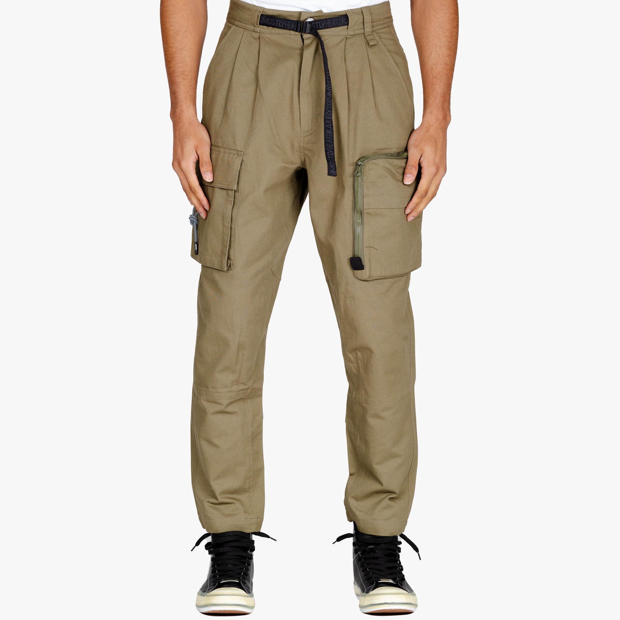 Mostly Heard Rarely Seen Offsides Cargo Pants Military Green - 1