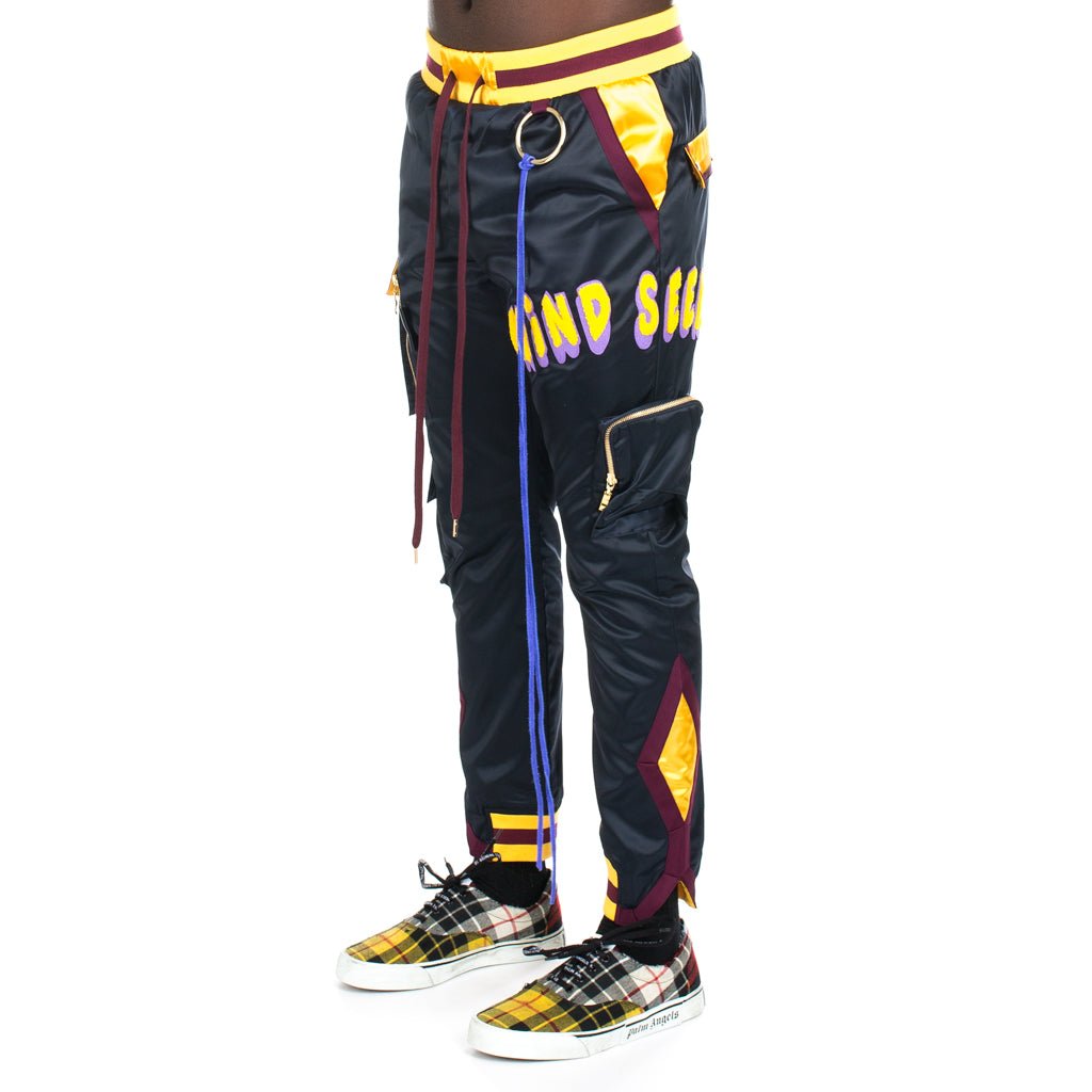 Mindseeker Nylon Patch Rib Sweatpants Black - 2