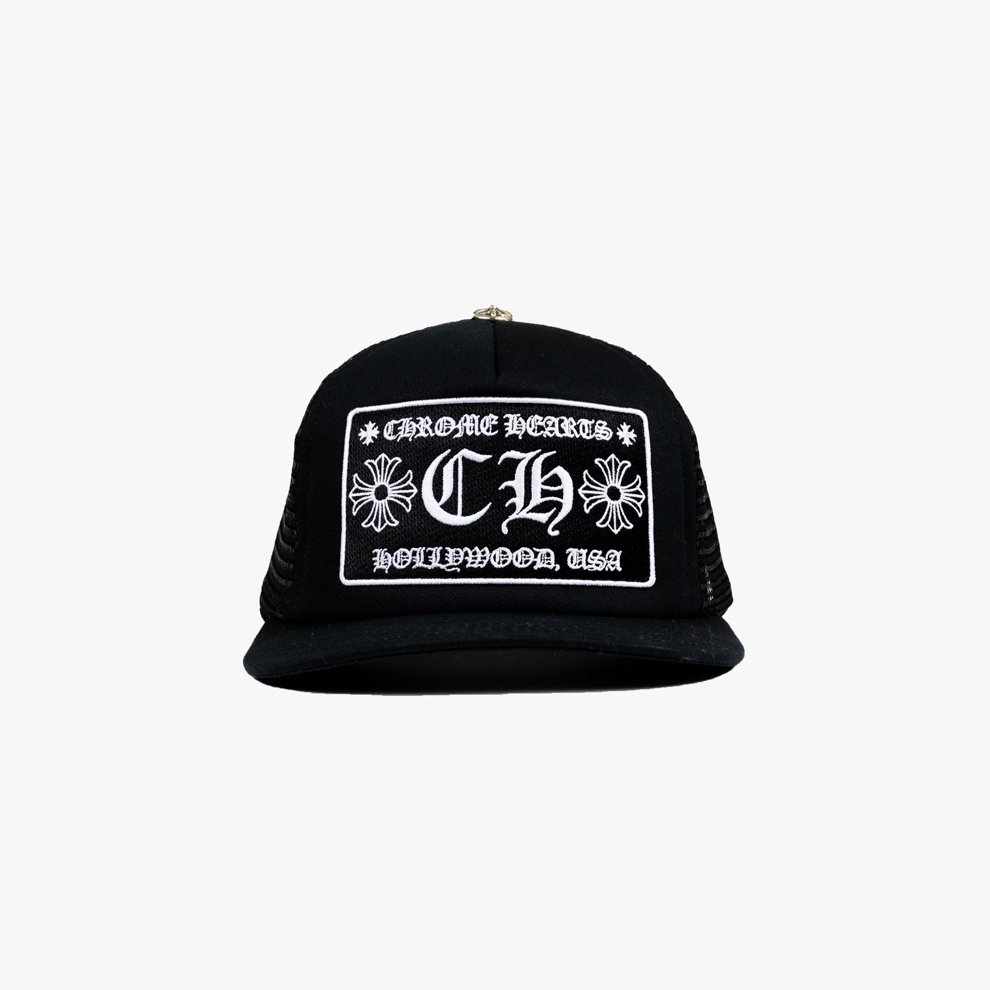 Photo of Chrome Hearts CH Patch Black Trucker Cap - 1