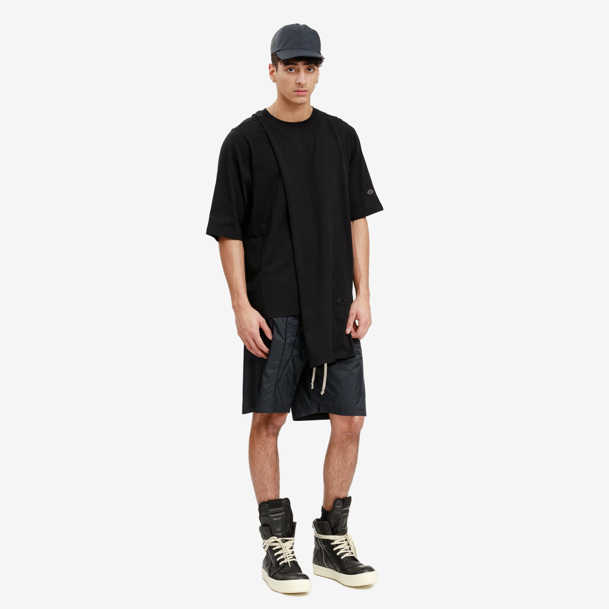 Rick Owens Champion Toga Tee Black - 2