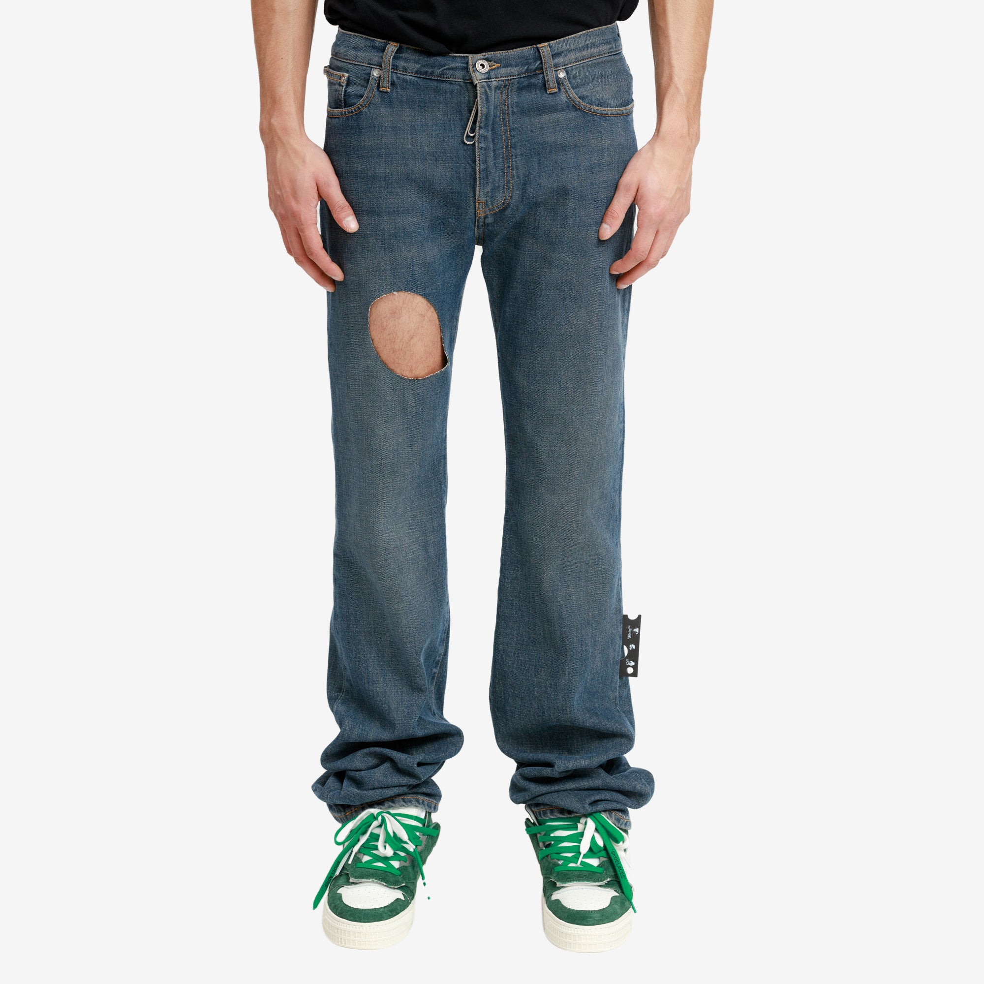 Off - White Hand Off Pocket Skinny Jeans Indigo - 1