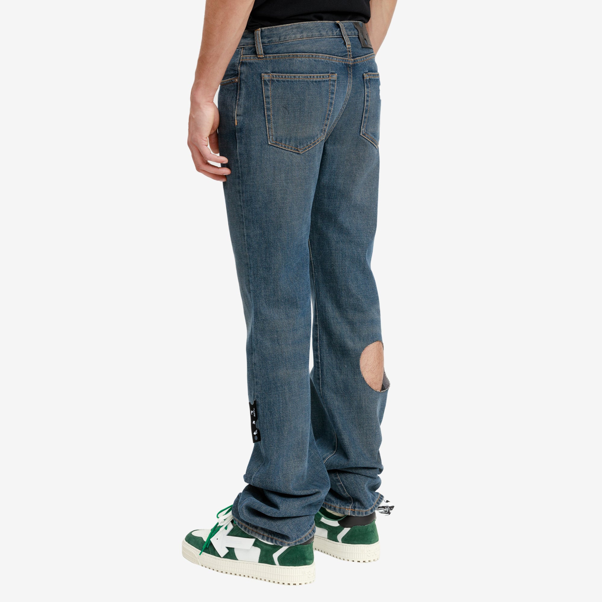 Off - White Hand Off Pocket Skinny Jeans Indigo - 4