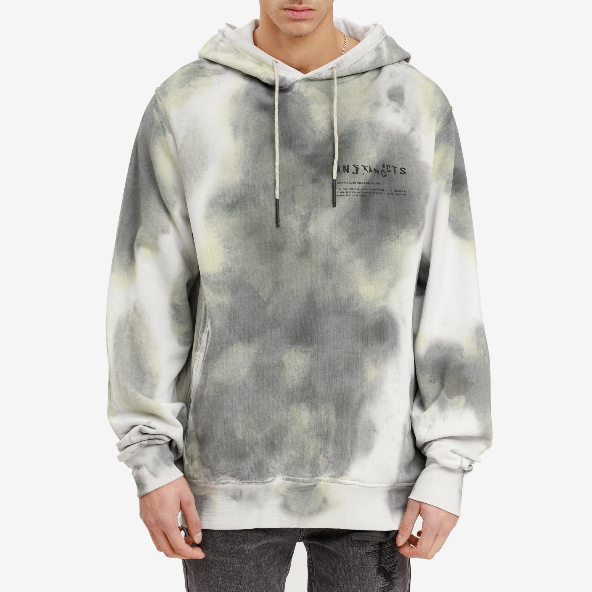Tobias Birk Nielsen Neso Serigraphy Hoodie Off White - 1