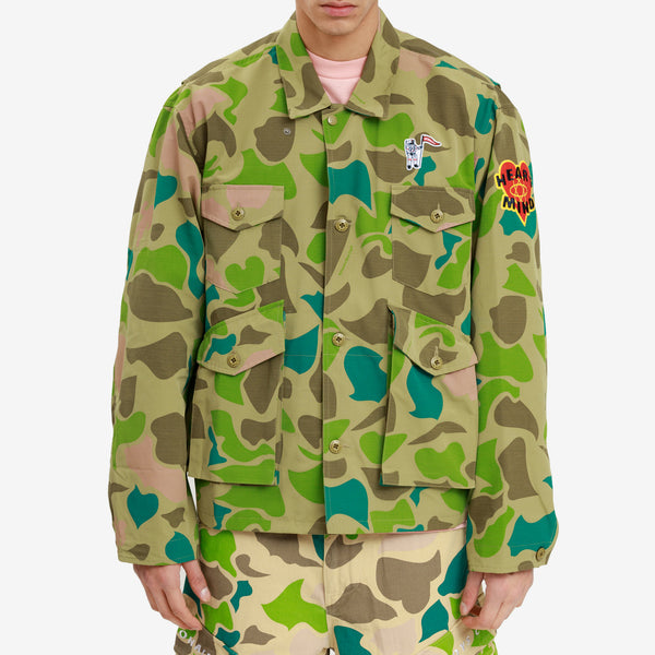 Camo Print Field Jacket