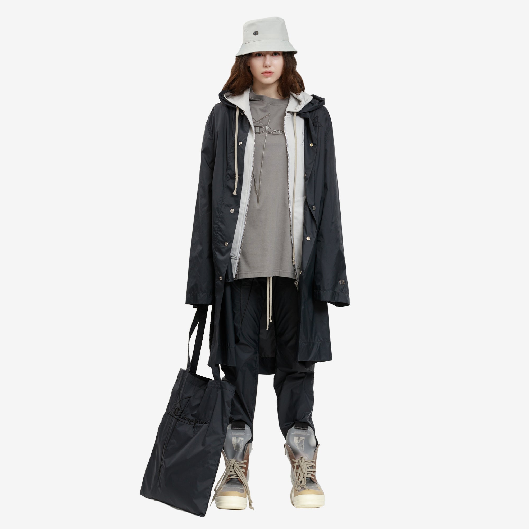 Photo of Rick Owens Champion Hooded Parka - 5