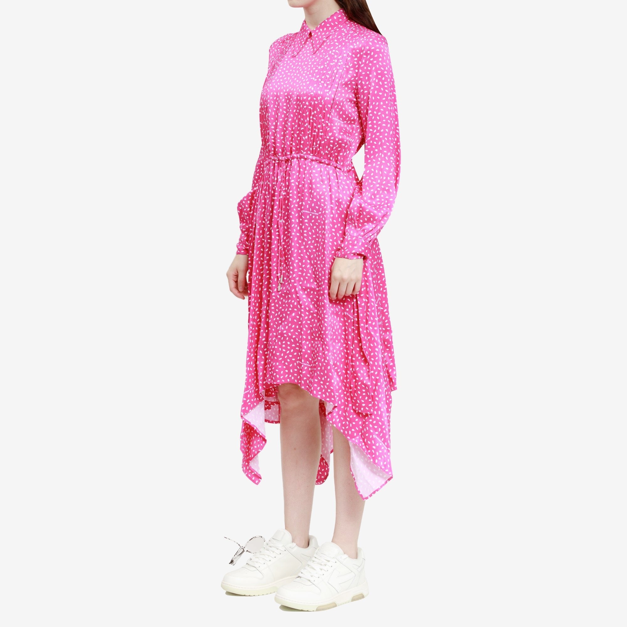 Off - White Womens Fuchsia Fluid Dress FUCHSIA - 3