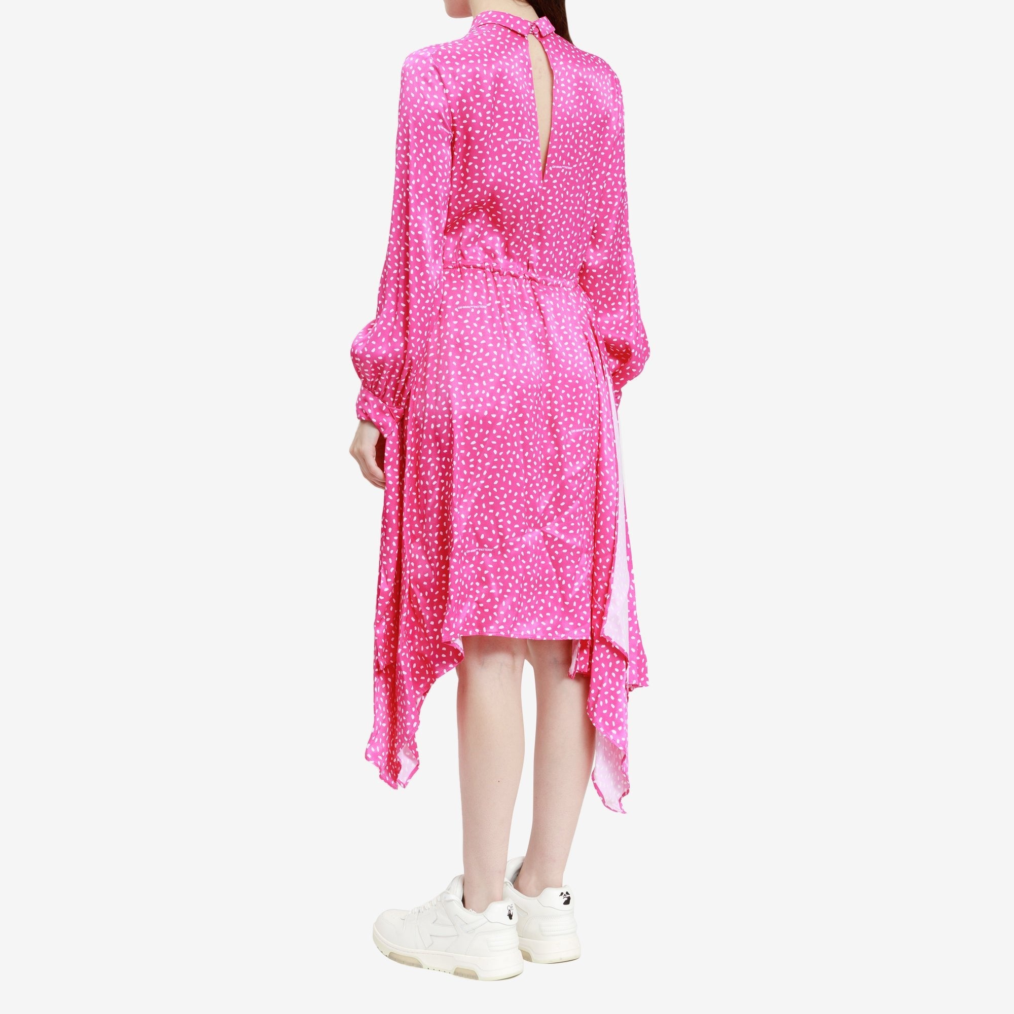 Off - White Womens Fuchsia Fluid Dress FUCHSIA - 4