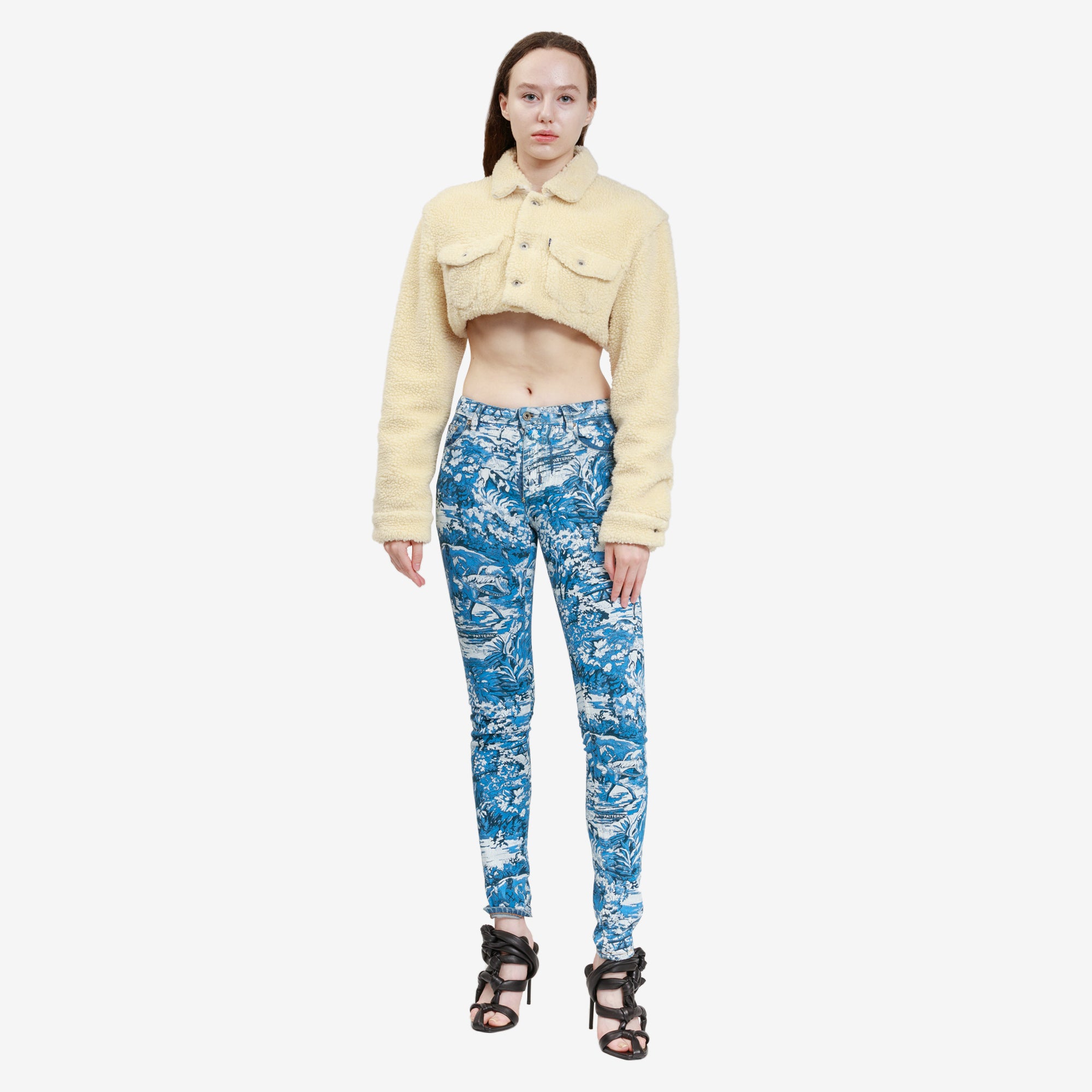 Photo of Off - White Womens Tapestry Skinny 5 Pockets Jeans - 2
